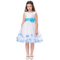 Grace Karin Sleeveless White Flower Girls Dress One Piece Birthday Party Dresses CL4607